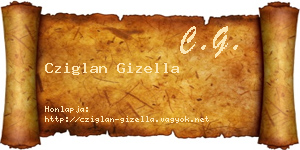 Cziglan Gizella névjegykártya